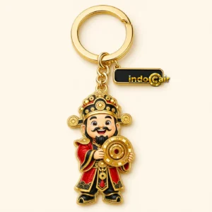 IndoCair Gantungan Kunci Dewa Uang